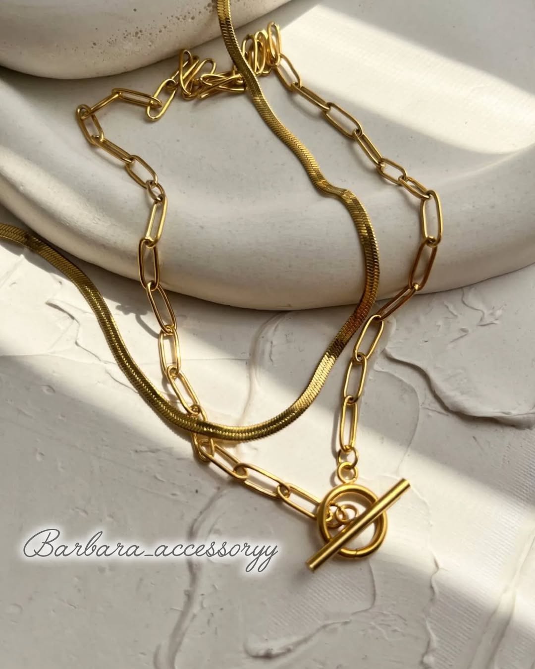 گردنبند تیفانی فول استیل ساده یا مرواریدی