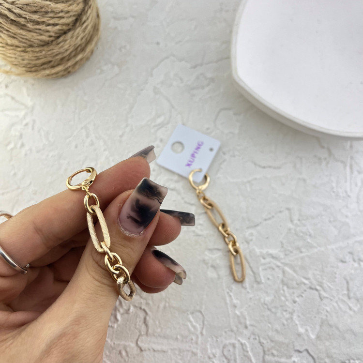 گوشواره زنانه طرح طلا ژوپینگ کد E029
