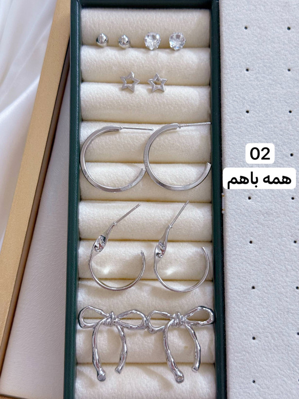 کالکشن گوشواره پکی 6جفتی اقتصادی کد E094