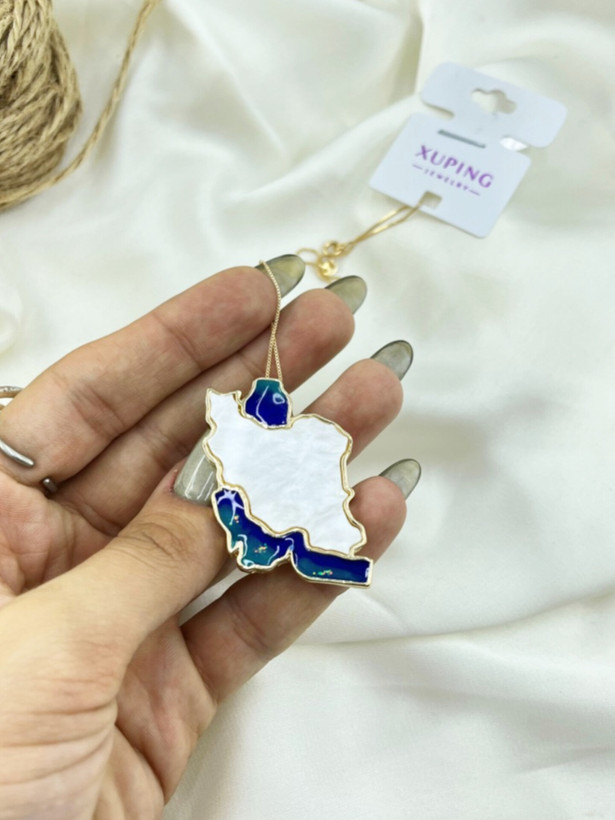 گردنبند طرح طلا ژوپینگ مدل ایران کد N042
