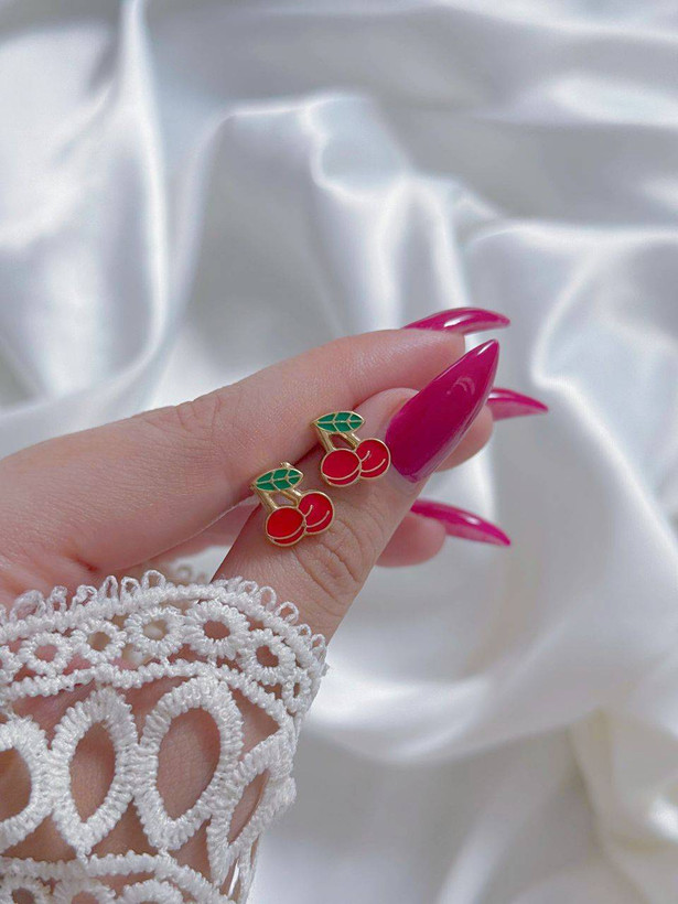 گوشواره میوه ای فانتزی استیل کد E123
