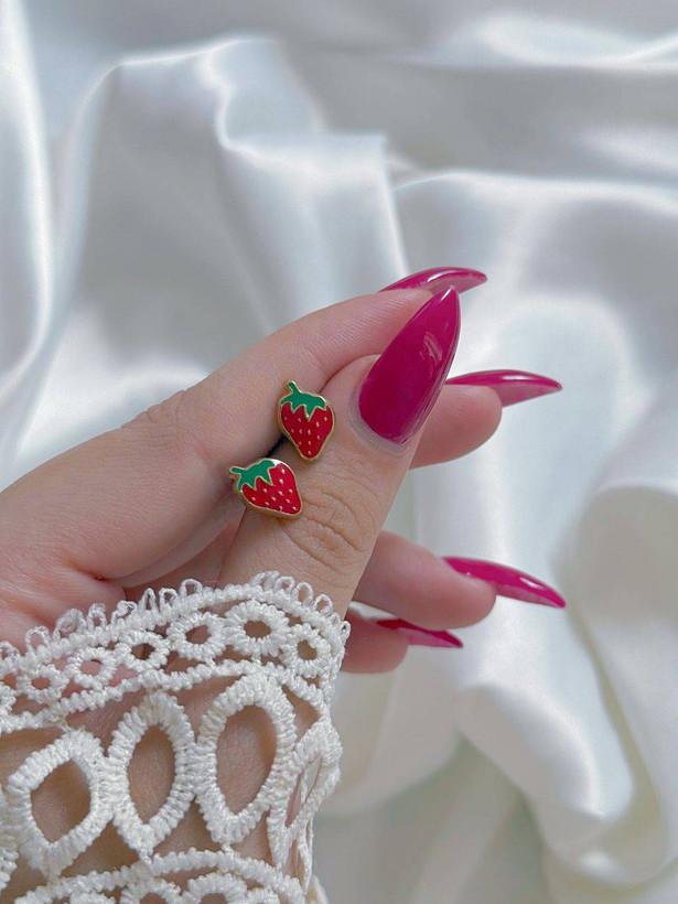 گوشواره میوه ای فانتزی استیل کد E123