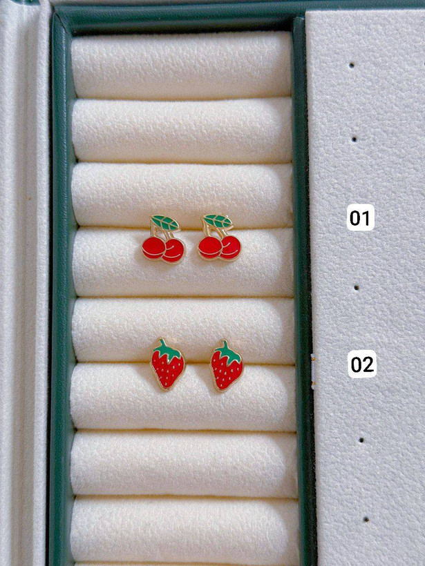 گوشواره میوه ای فانتزی استیل کد E123