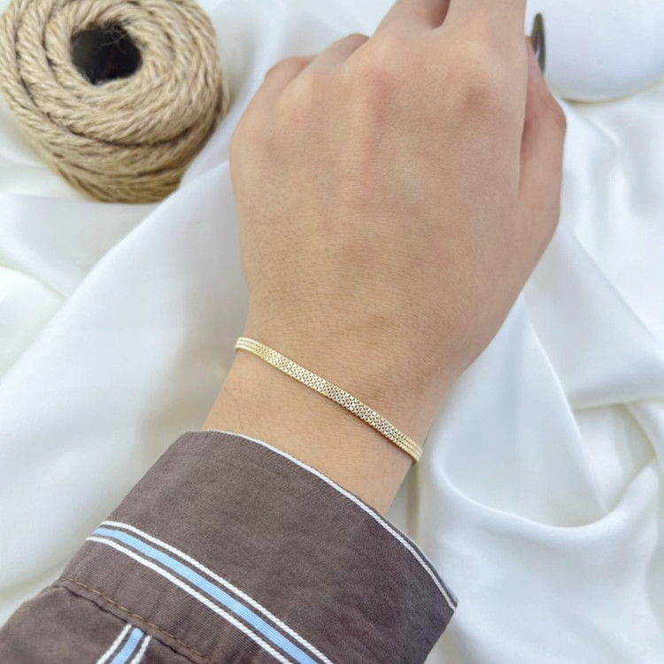 دستبند زنانه طرح طلا ژوپینگ مدل ونیزی کد B068
